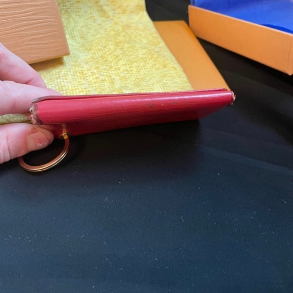 Louis Vuitton Key 🔑 Holders 2 Red Black Leather - Picture 11 of 11